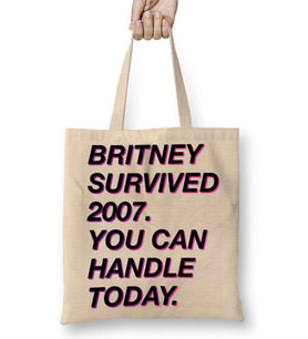 Britney Survived 2007 Bez Çanta Uzun Saplı