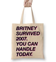 Britney Survived 2007 Bez Çanta Uzun Saplı