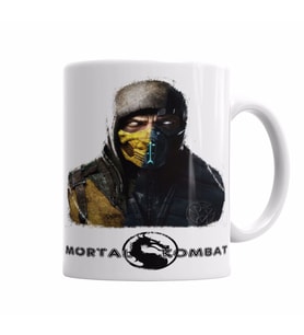 Mortal Kombat  Scorpion and Sub Zero Kupa Bardak Porselen