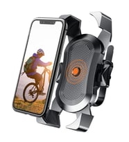 Bisiklet Motosiklet Telefon Tutucu Gidon Bağlantılı 360° Döner 4 Kollu Güvenli Telefon Standı