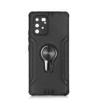 Galaxy A91 (S10 Lite) Kılıf Stand Olma Özellikli Araç Tutuculu Ko ko Kılıf (Siyah)