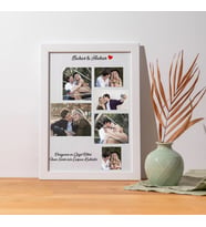 Aşk 6 Fotoğraflı 20 X 30 Çerçeve (Beyaz)