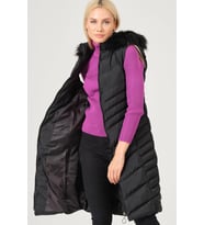 Z6725 DEWBERRY BAYAN YELEK-AÇIK SİYAH