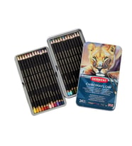 Derwent Chromaflow Kuruboya 24 Renk Metal Kutu 