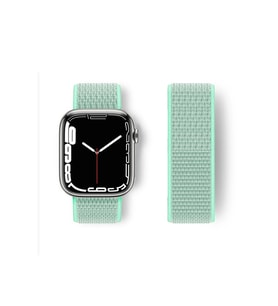 Mey İthalat® Watch 42Mm Hasırlı Cırtcırtlı Kordon - Turkuaz