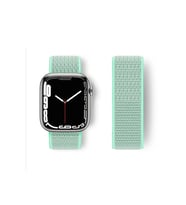 Mey İthalat® Watch 42Mm Hasırlı Cırtcırtlı Kordon - Turkuaz
