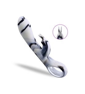ZERA Tutma Aparatlı Klitoris ve G-Spot Uyarıcı 2 in 1 Rabbit Vibratör