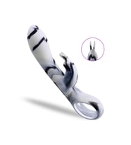 ZERA Tutma Aparatlı Klitoris ve G-Spot Uyarıcı 2 in 1 Rabbit Vibratör