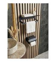 Yapışkan Aparatı Vida Metal Havluluk Wc Kağıtlık Set