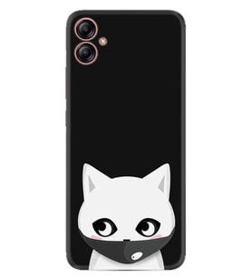 Samsung Galaxy A04E Kılıf Silikon Desen Özel Seri Pandemi Cat 1729
