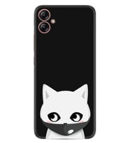 Samsung Galaxy A04E Kılıf Silikon Desen Özel Seri Pandemi Cat 1729