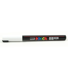 Uni-Ball Markör Posca 0.7 MM Su Bazlı Poster Beyaz Boyama Markörü (6 Lı Paket)