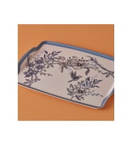 Mavi Melamin Tepsi 42x31 cm, Zarif ve Dayanıklı Servis Gereci