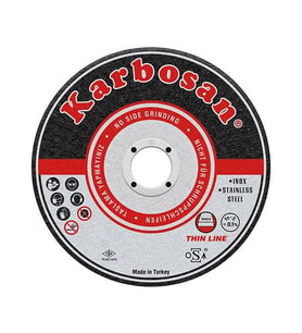 Karbosan 125 x 1 Paslanmaz Çelik Inox Kesme Diski 25 Adet