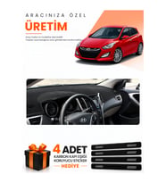 HYUNDAİ İ30 (2012-2016) Uyumlu Torpido Koruma Örtüsü Oto Kılıfı - Siyah