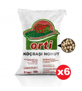 Orti Koçbaşı Nohut 5 Kg. x 6 Adet