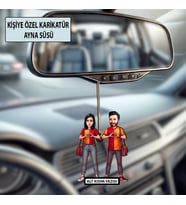 Kişiye Özel Taraftar Karikatür Ayna Süsü – Taraftar Hediyesi
