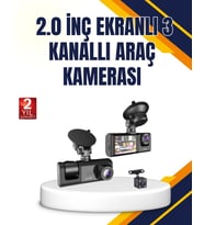 Araç İçi Kamera Seti  170° Geniş Açı, Hareket Algılama Ve Park Koruma