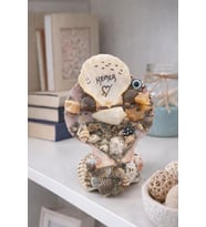 Kemer Temalı Deniz Kabuklu Dekoratif Biblo El Yapımı Masa Üstü Ev & Ofis Dekoru (11x8 cm)