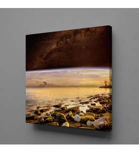 DENİZDEKİ TAŞLAR KANVAS TABLO 140x140cm