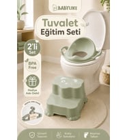 Tuvalete İlk Adım Seti-Bebek&Çocuk için Tuvalet Eğitimi-Kaydırmaz Basamak v