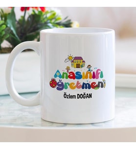 Anasınıfı öğretmeni isme özel kupa bardak