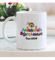 Anasınıfı öğretmeni isme özel kupa bardak