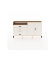 Arges Konsol 3 Raflı 4 Çekmeceli 2 Kapaklı 176x30x99 Çam-Aytaşı