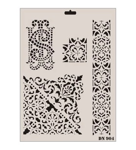 Dantel Seri Dn-904 Stencil 35X25 Cm