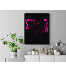 Black Pink Kanvas Tablo 40x55cm 