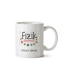 Kişiye Özel Fizik Öğretmeni Kupa Bardak