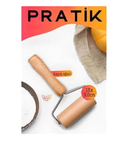 Pratik Merdane Ahşap Ergonımik Oklava