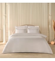 Collection 120 Tel%100 Pamuk Percale Çift Kişilik Nevresim Takımı Beyaz