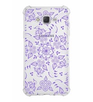 Samsung Galaxy J7  Köşe Korumalı Antişok Kapak Nostalji Desen Tasarımlı Şeffaf  Kılıf