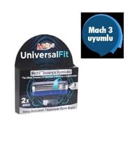 UniversalFit 3 Bıçaklı Erkek Sistem Tıraş Bıçağı Kartuşu 2 Adet