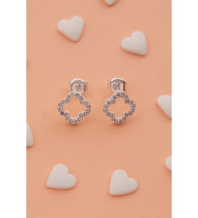 Elika Silver Çiçek Model 925 Ayar Gümüş Çocuk Küpesi