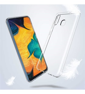 Samsung Galaxy A30 Uyumlu Kılıf Zore Süper Silikon Kapak (Renksiz)