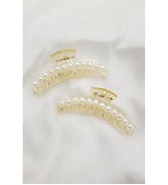 2 ADET ORTA  BOY İNCİLİ MANDAL TOKA 7 CM.