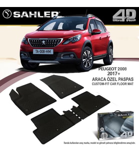 Peugeot 2008 Havuzlu Paspas 4,5D Sahler 2019 Sonrası