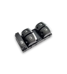 Audi Q7 2007-2009 Sol Ön Kapı Dörtlü Cam Düğmesi Krom 4F0959851H