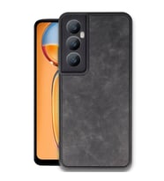 Realme C65 Kılıf Aras Deri Kapak - Siyah