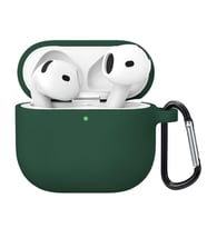 Microsonic Airpods 4.Nesil / ANC Liquid Silicone Lansman Koyu Yeşil (Koyu Yeşil)