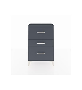 Arges Komodin 3 Çekmeceli 60x30x96 Antrasit-Antrasit