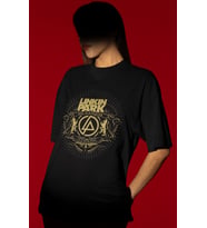 Tasarım Linkin Park Rock Metal Müzik Grubu Baskılı Unisex Oversize Tişört