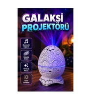 Dinozor Yumurtası Galaksi Projektörü – 14 Renkli LED Gece Lambası