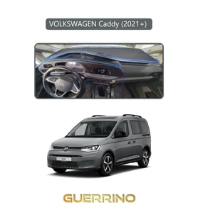 VOLKSWAGEN Caddy (2021+) TORPİDO KORUMA HALISI GRİ KENAR