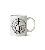 Müzik Notalar Porselen Kupa Bardak