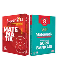 Örnek Akademi 8. Sınıf Süper İkili Matematik Seti ve Editör VİP Soru Bankası Seti 2 Kitap