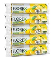 ŞeyliŞeyler - Florex Büzgülü Büyük Boy Çöp Torbası Limon Kokulu 65x70 cm 1 Paket