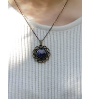 Doğal Taş Lapis Doğal Taşlı Kadın Antik Modelli Kolye 40cm Zincirli euk11ls (Mavi)